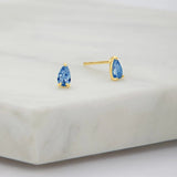 Abigail Stud Earring - Sapphire