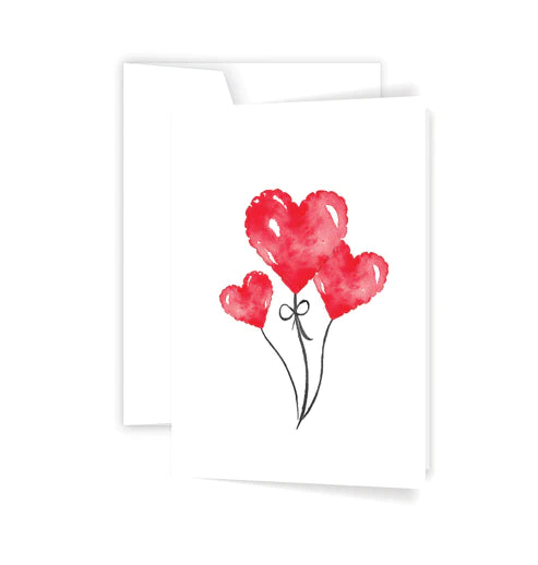 Heart Balloons - Card | Creeping Fig