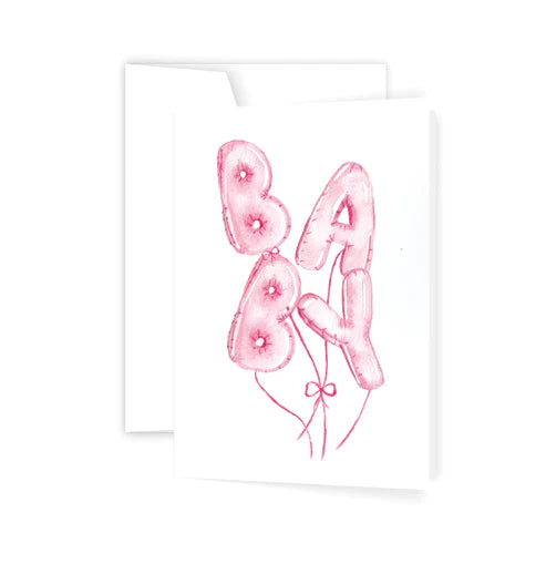 Baby (Pink) - Card | Creeping Fig