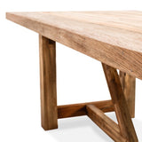 Reclaimed Teak Outdoor Dining Table – 3m | Creeping Fig