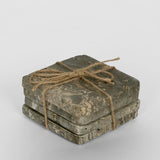 Grey Travertine Coaster Set 4