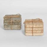 Sand Travertine Coaster Set 4