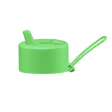 Flip Straw Lid with Strap - Neon Green